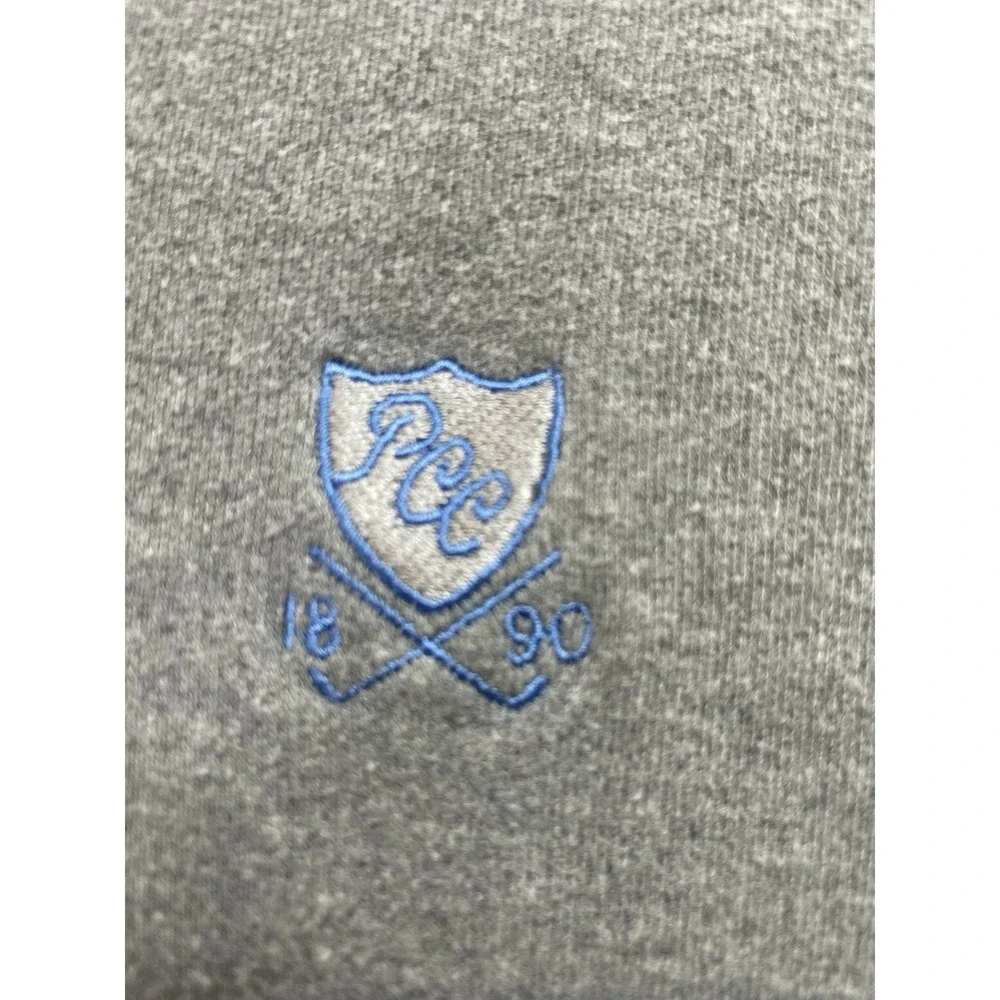 Peter Millar /Plainfield C.C.  Mens Sz‎ Large Gray 1/4 Zip Sweatshirt (X6)